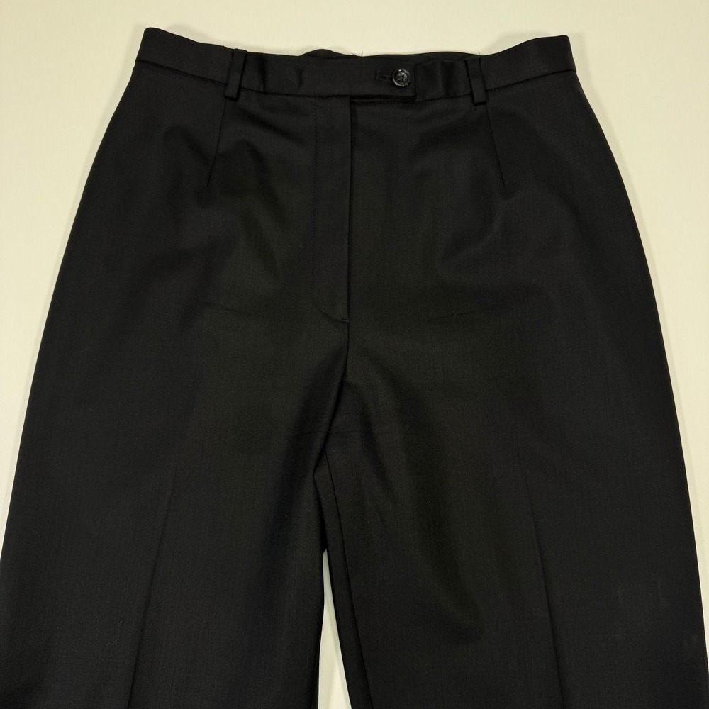 Bernard Zins Memphis Womens 4 27x32 Black Pleated High Rise Dress Pants - Picture 7 of 14